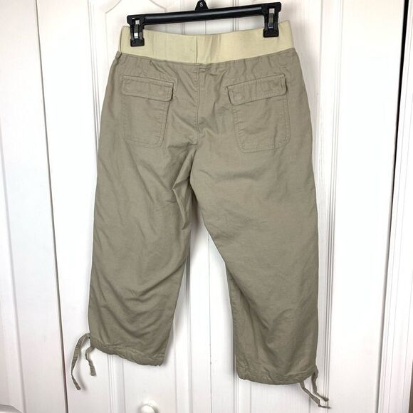 Merrel Khaki Linen Blend Capris - Picture 3 of 3